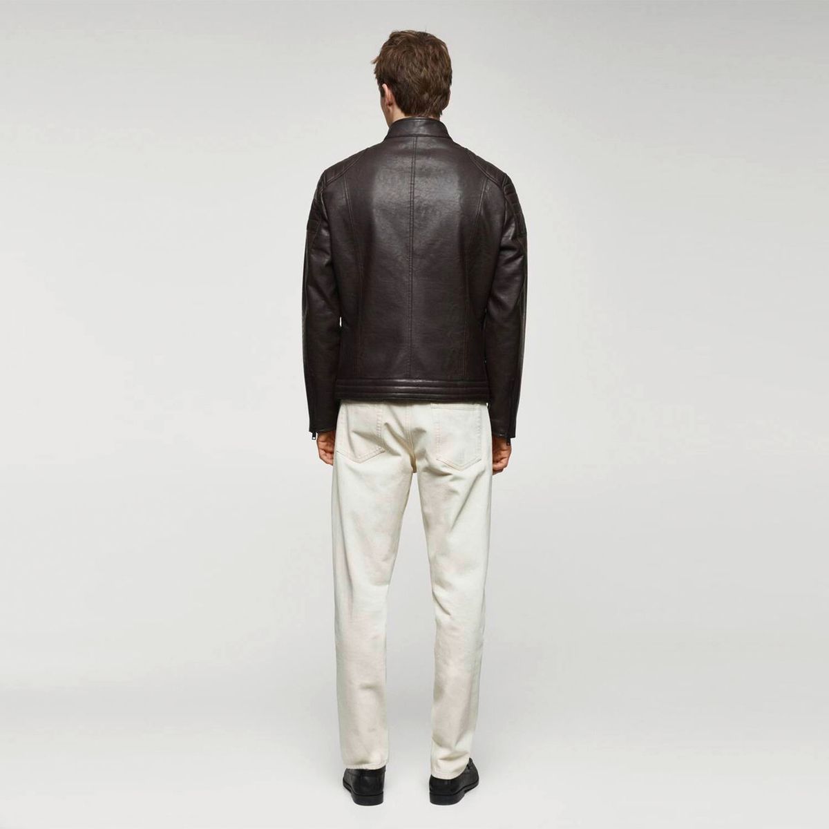 MANGO MAN - Chaqueta Efecto Piel Napa Hombre Mango Man