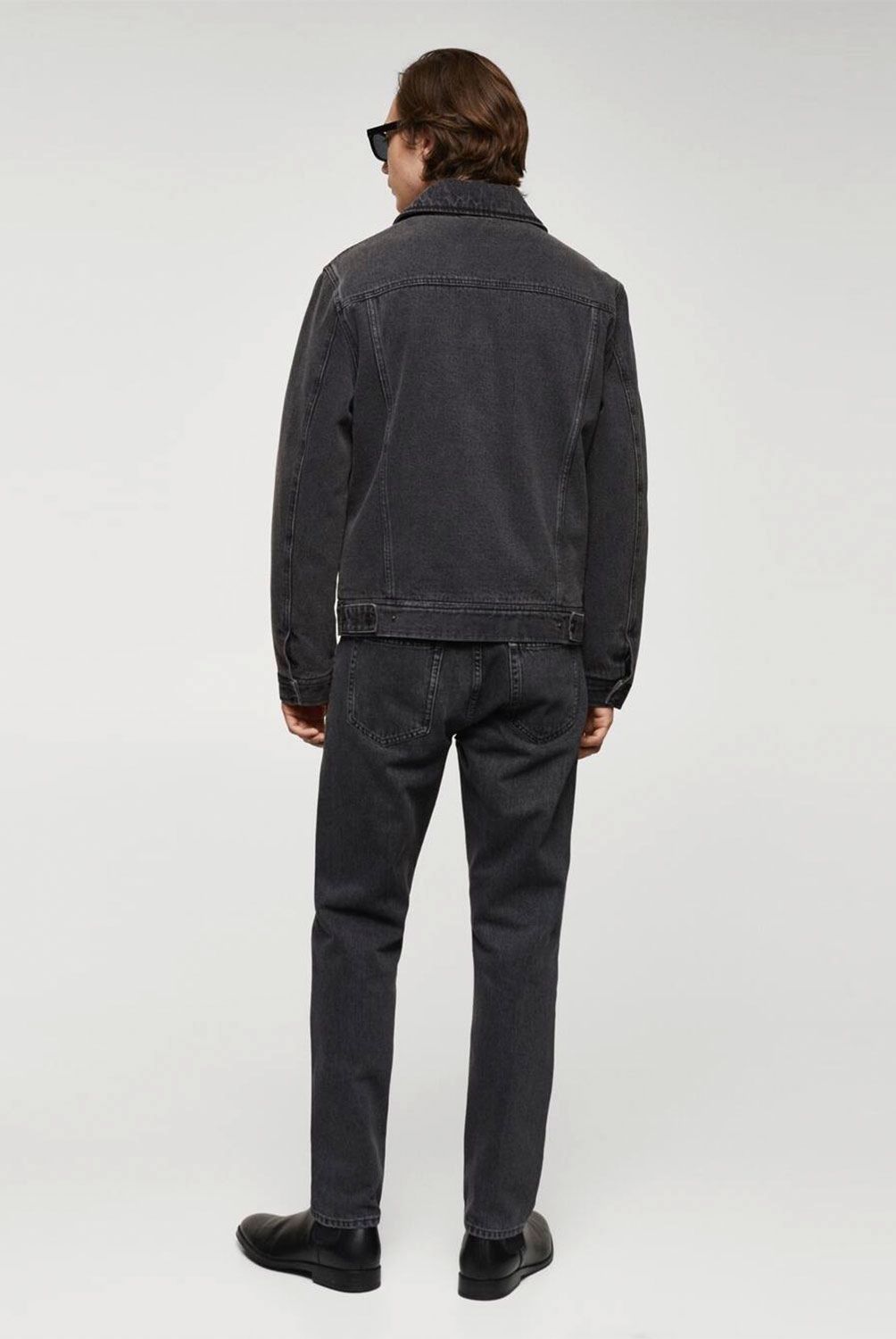 MANGO MAN - Chaqueta Denim Borreguito Hombre Mango Man