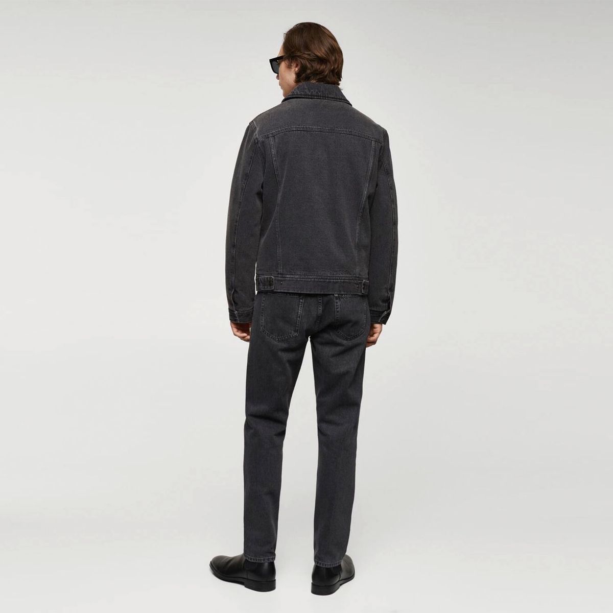 MANGO MAN - Chaqueta Denim Borreguito Hombre Mango Man