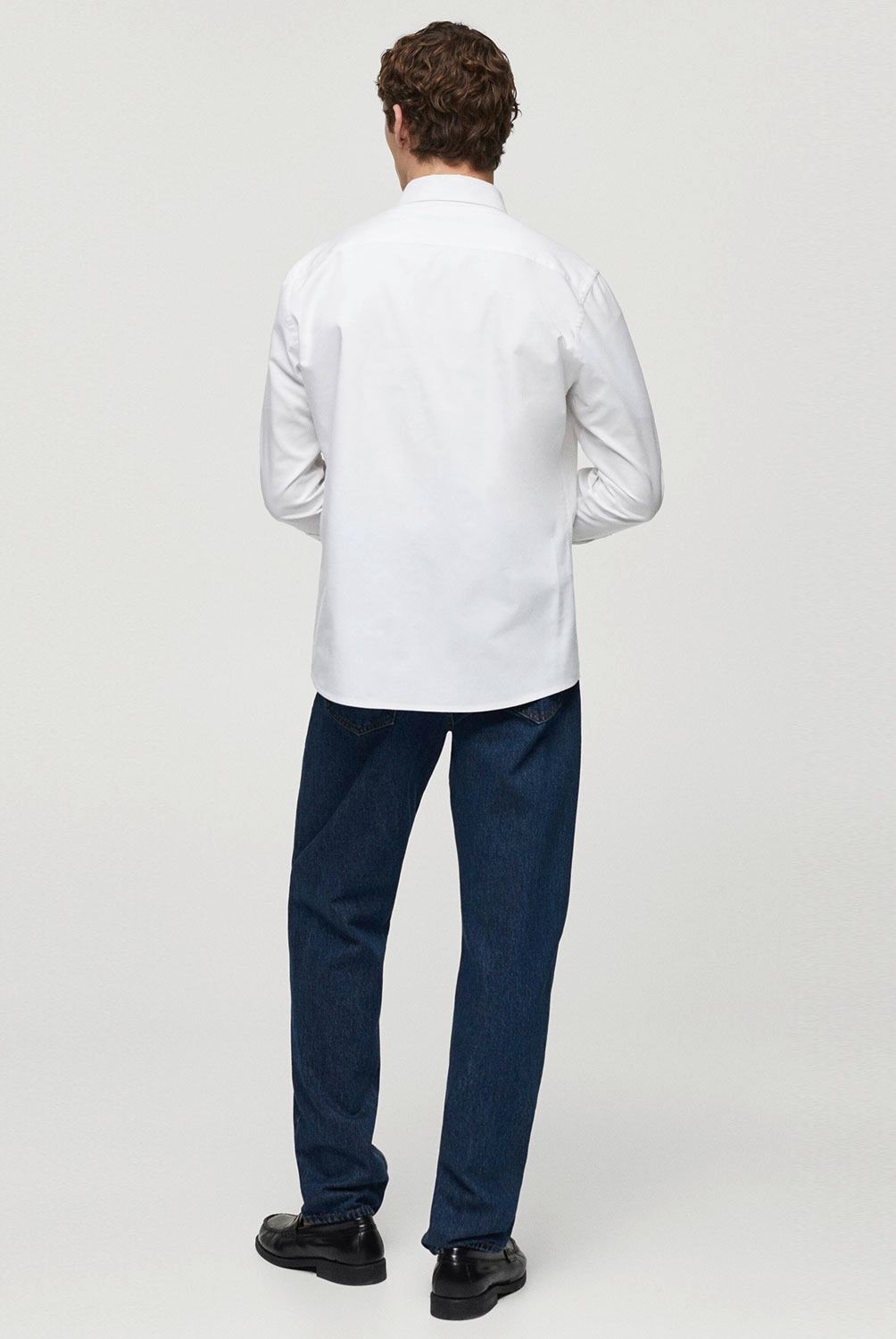 MANGO MAN - Camisa Regular Fit Oxford Algodón Hombre Mango Man