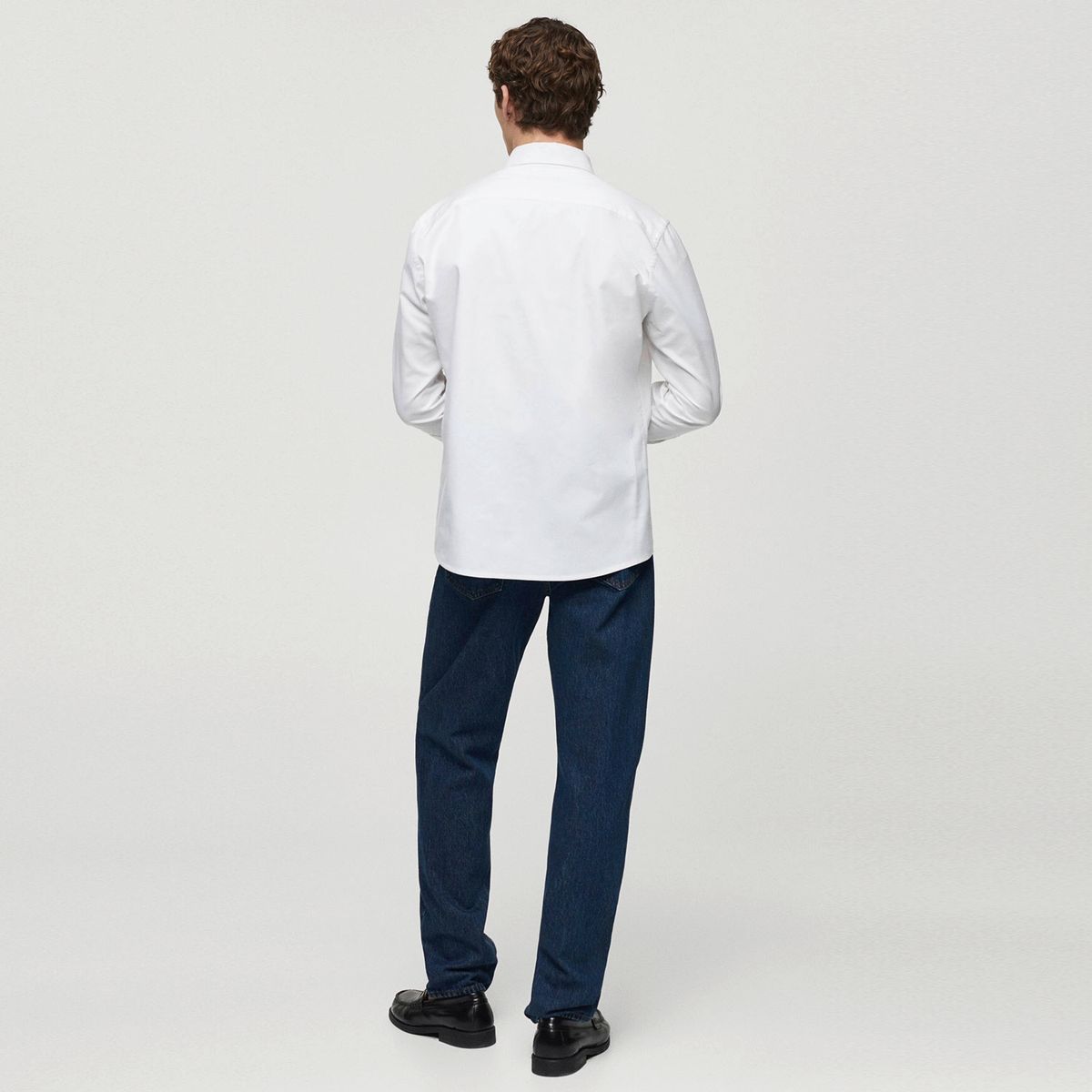 MANGO MAN - Camisa Regular Fit Oxford Algodón Hombre Mango Man