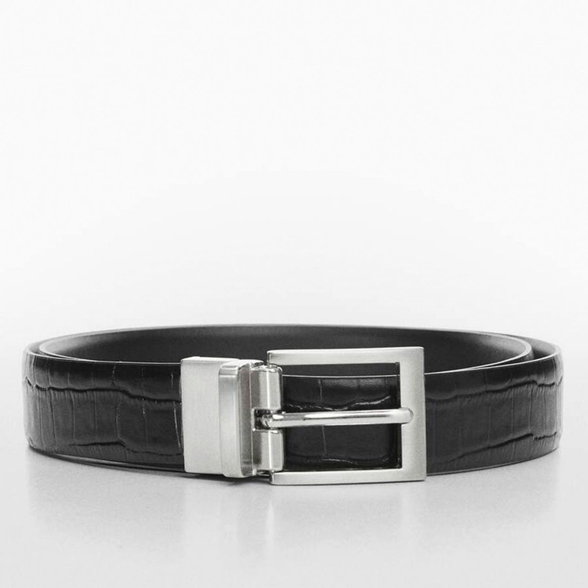 MANGO MAN - Cinturón Piel Acabado Cocodrilo Hombre Mango Man