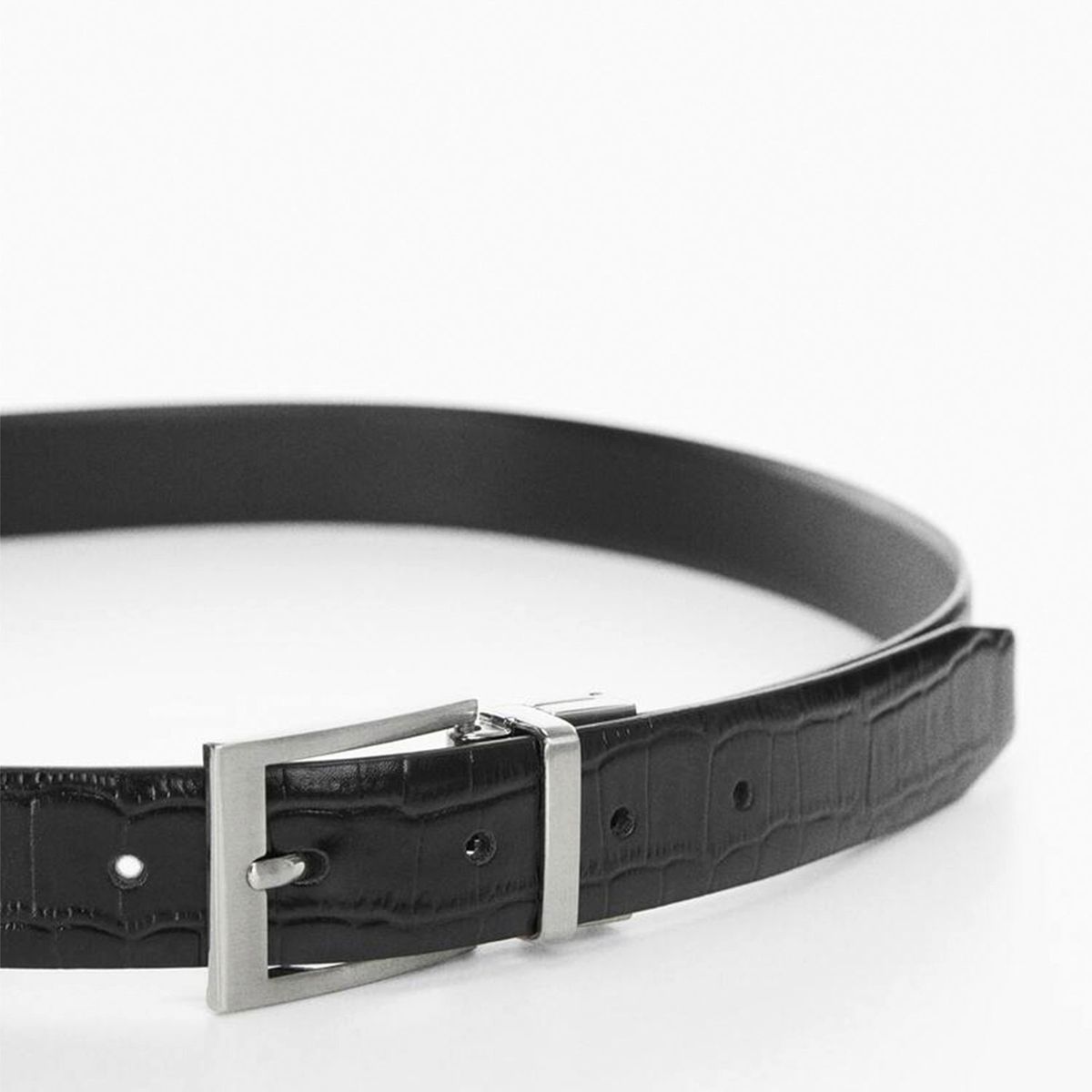 MANGO MAN - Cinturón Piel Acabado Cocodrilo Hombre Mango Man