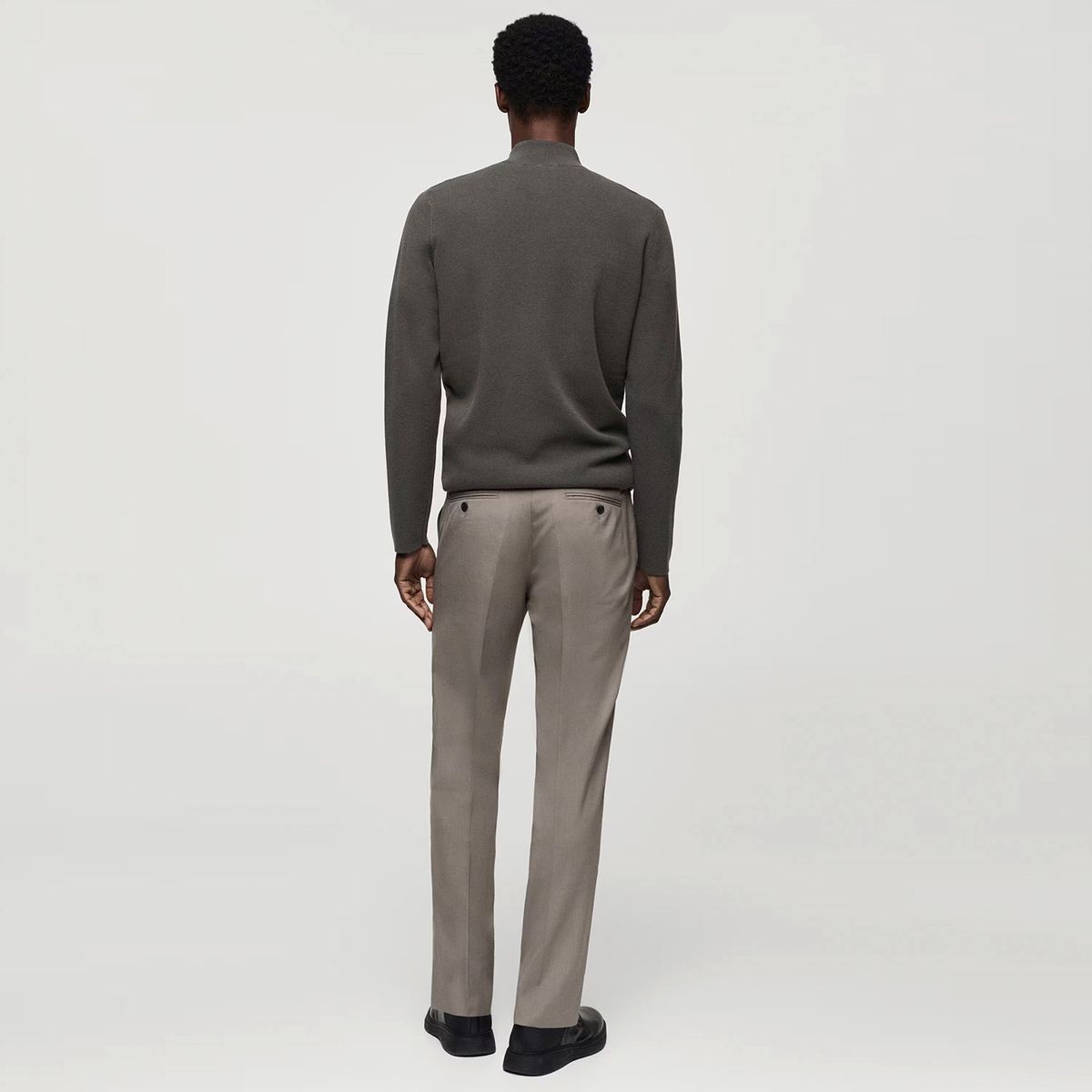 MANGO MAN - Sweater Cuello Perkins Cremallera Hombre Mango Man