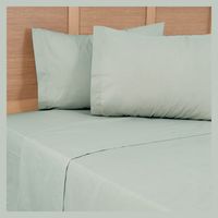 Juego De Sábana Polialgodon 144 Hilos Lisos