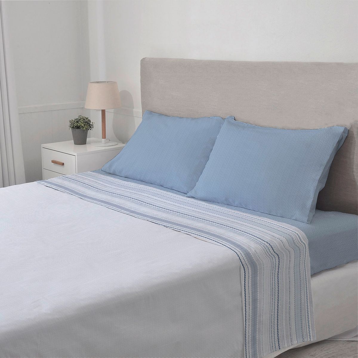 MASHINI - Juego De Sábanas 144 Hilos Trento Mashini