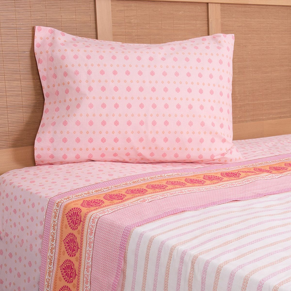 MASHINI - Sábana Estampada 144 Hilos 1.5 Plaza Caico Mashini