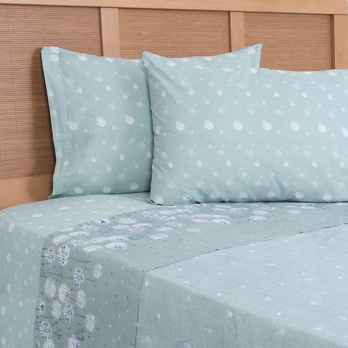 MASHINI - Sábana Estampada 144 Hilos 2 Plazas León Mashini