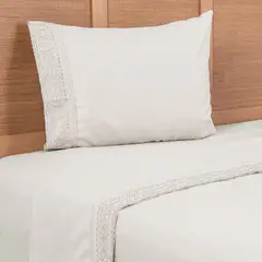 PLUMETTI - Sábana Mf Brod. 1.5 Plaza Beige