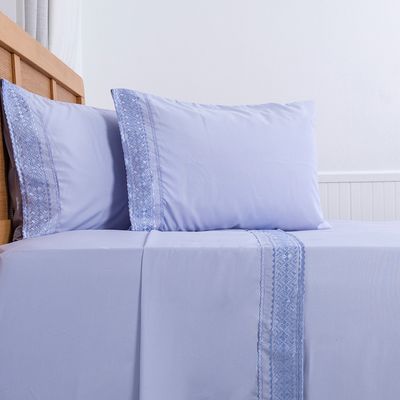 Imagen 2 del producto Sábana Mf Broderie 2 Plazas Morado