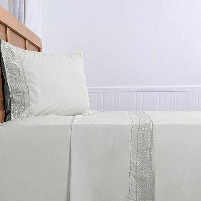 Imagen 2 del producto Sábana Mf Brod. 1.5 Plaza Celeste