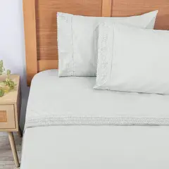 PLUMETTI - Sábana Mf Brod. 2 Plazas Celeste