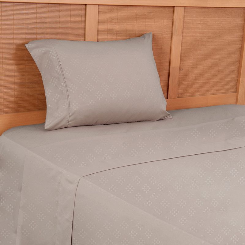 PLUMETTI - Sábana Mf Embossed 1.5 Plaza Gris Plumetti