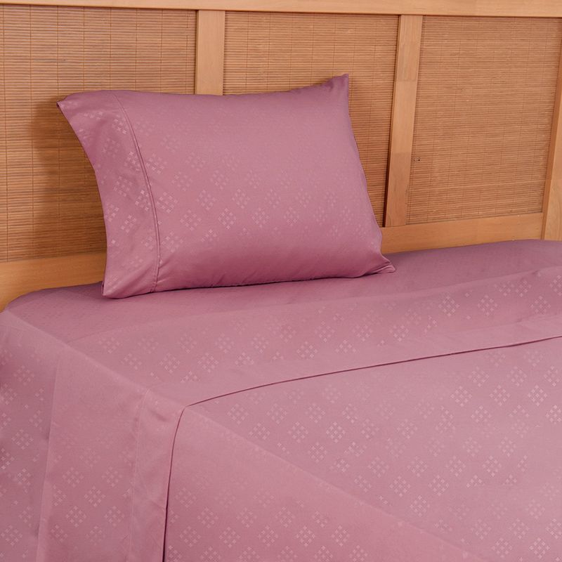 PLUMETTI - Sábana Mf Embossed 1.5 Plaza Rosada Plumetti
