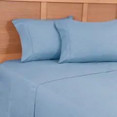 PLUMETTI - Sábana Mf Embossed 2 Plazas Celeste