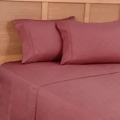 PLUMETTI - Sábana Mf Embossed 2 Plazas Rojo
