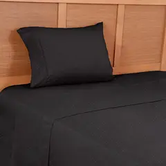 PLUMETTI - Sábana Mf Embossed 1.5 Plaza Negro