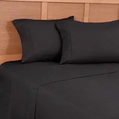 PLUMETTI - Sábana Mf Embossed 2 Plazas Negro