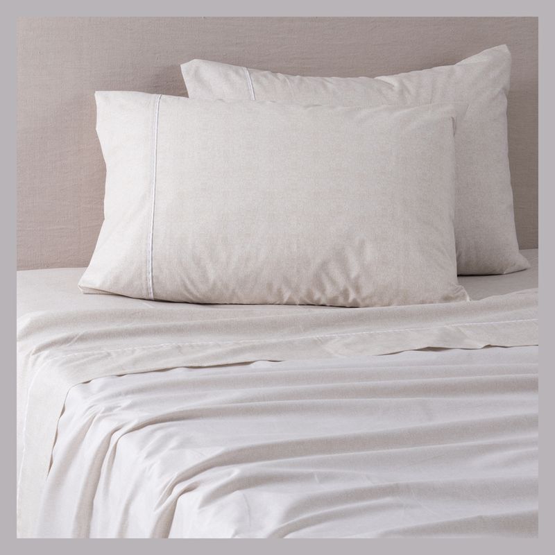 SOHOME - Sábana Estampada 180 Hilos King Refined Beige Sohome