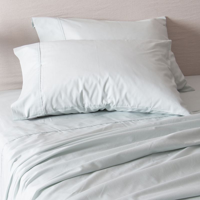 SOHOME - Sábana Lisa  180 Hilos King Celeste Sohome