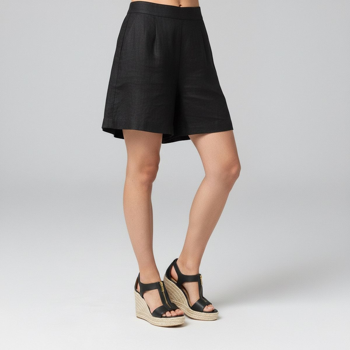 MICHAEL KORS - Sandalia Mujer Cuero Negro Michael Kors