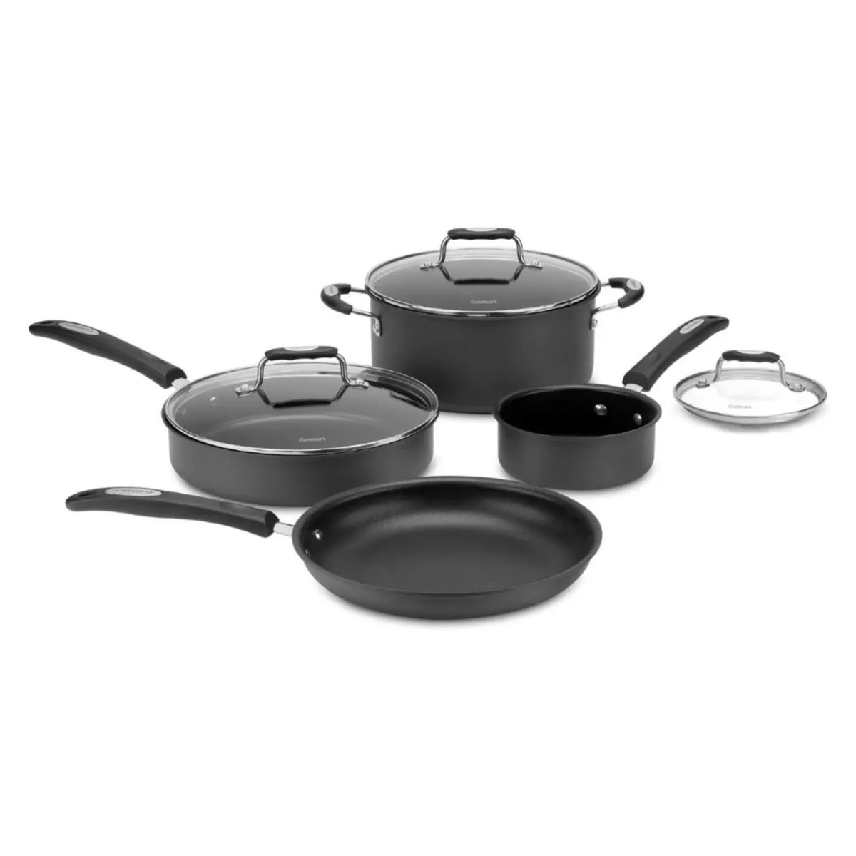 CUISINART - Batería De Cocina 7 Piezas Acero Inoxidable Cuisinart