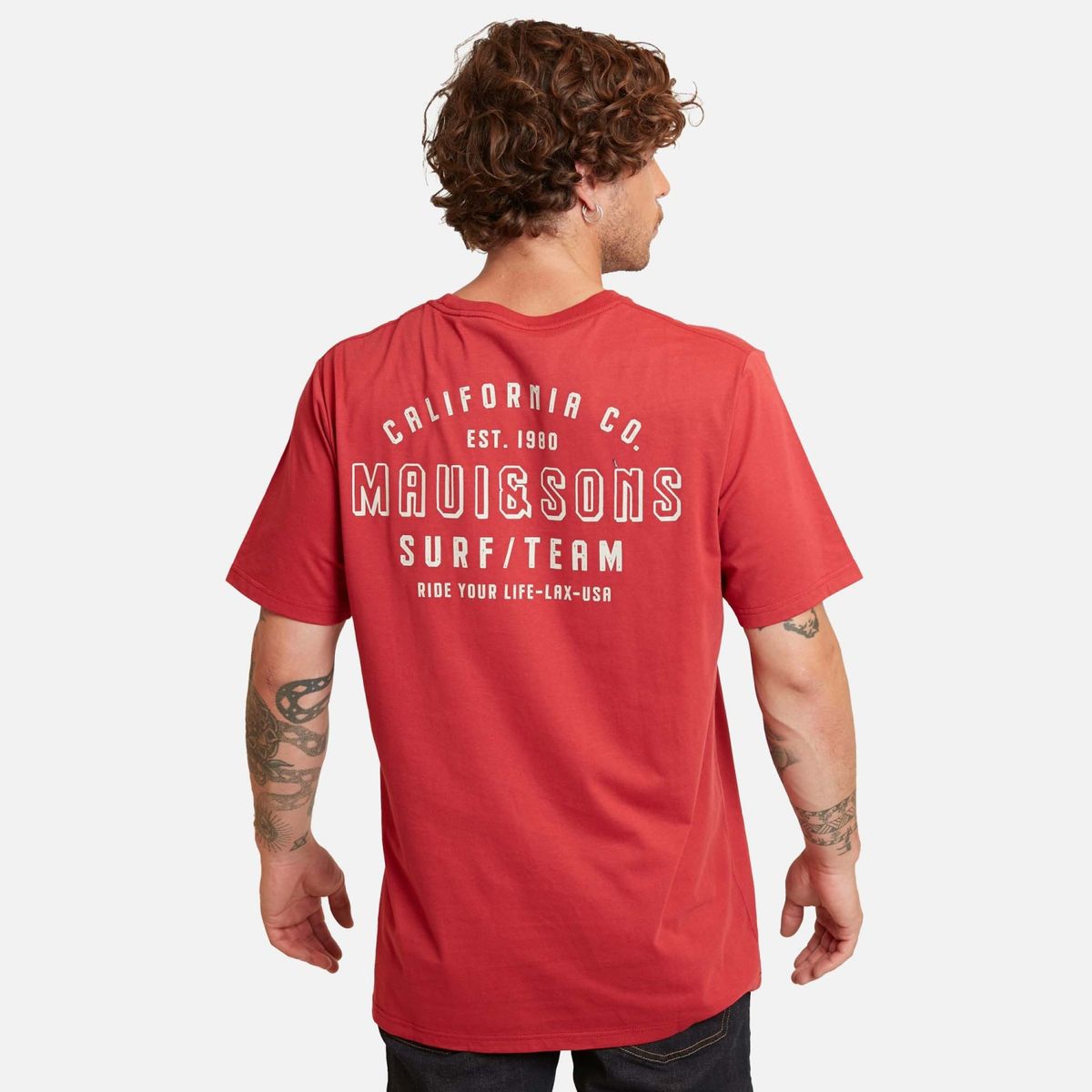 MAUI AND SONS - Polera Manga Corta Regular Fit Hombre Maui And Sons