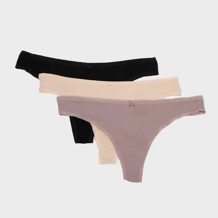 Pack 3 Calzones String Jack Mujer