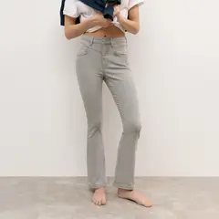 BROWNIE - Jeans Flare Tachas Mujer
