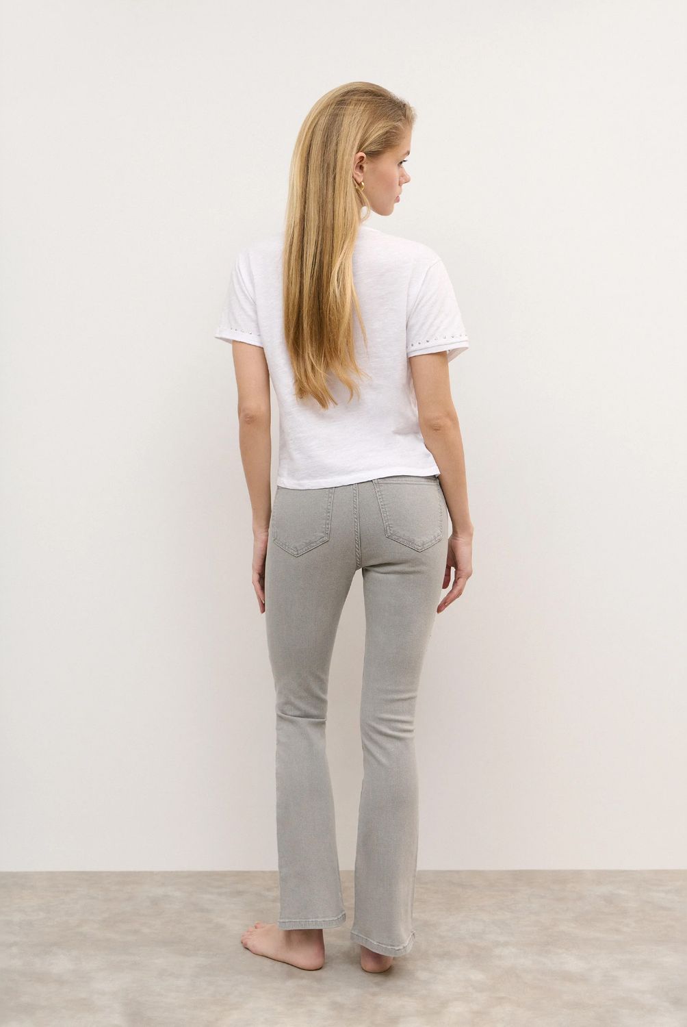 BROWNIE - Jeans Flare Tachas Mujer Brownie