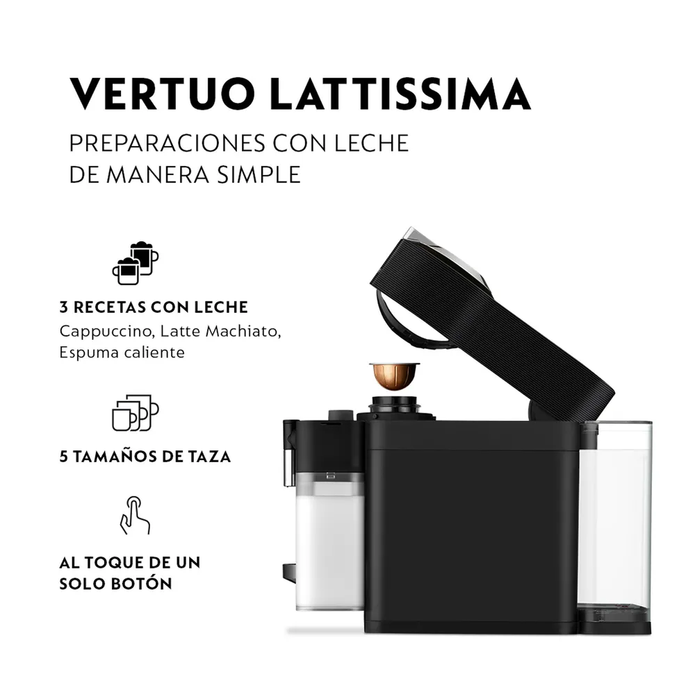 Nespresso Vertuo Lattissima Negro, foto 4