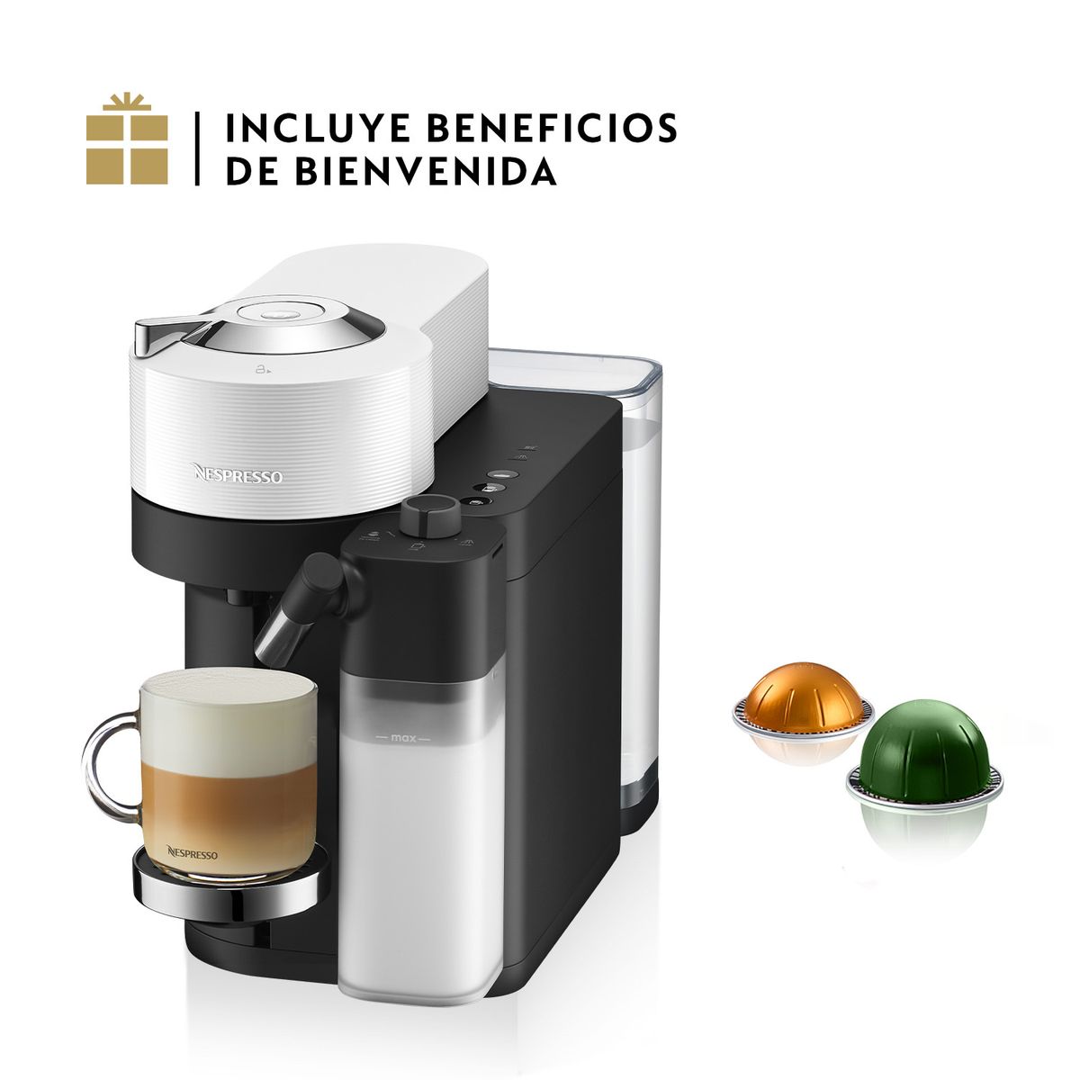 NESPRESSO - Cafetera Vertuo Lattissima Blanco Nespresso