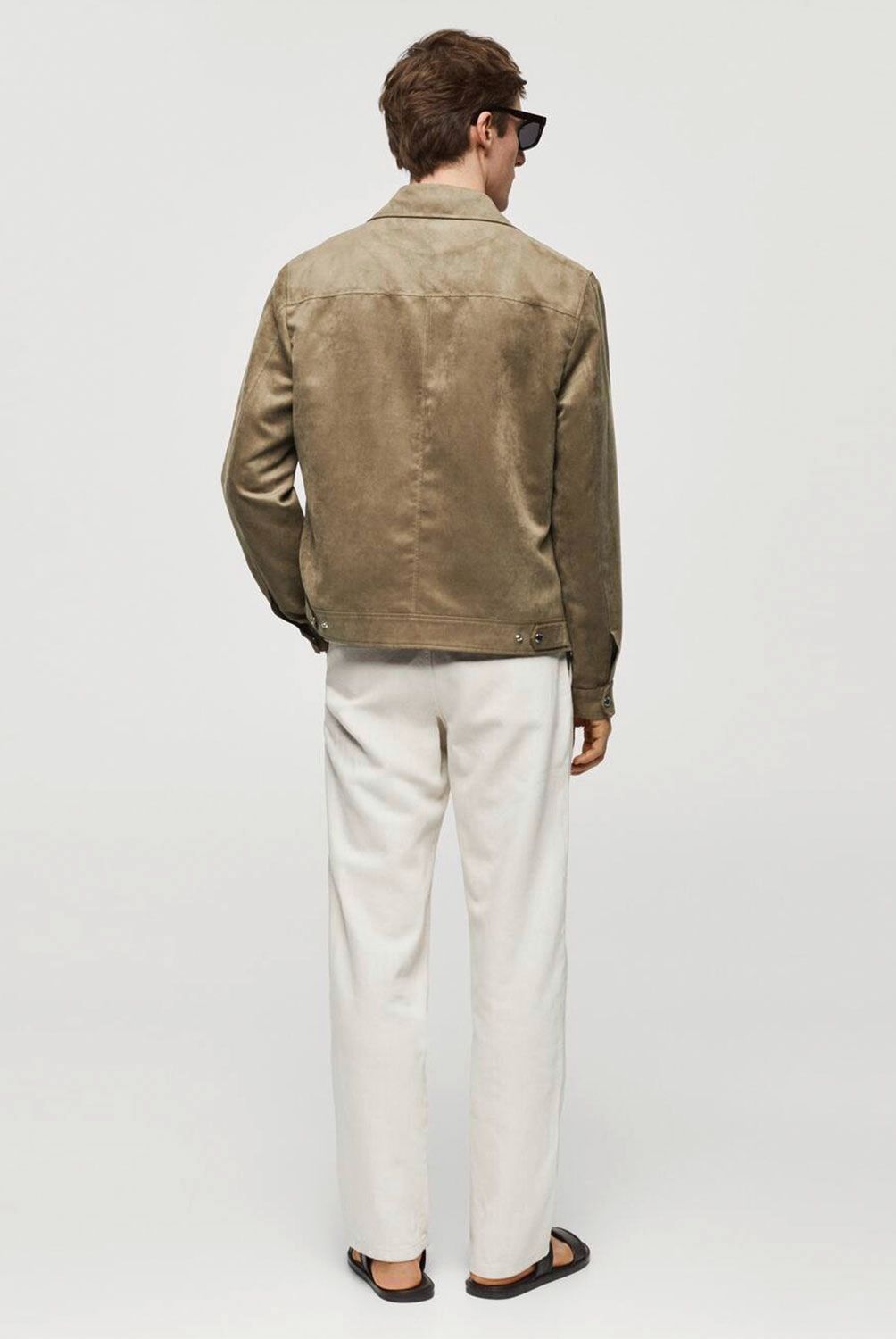 MANGO MAN - Cazadora Efecto Ante Bolsillos Hombre Mango Man