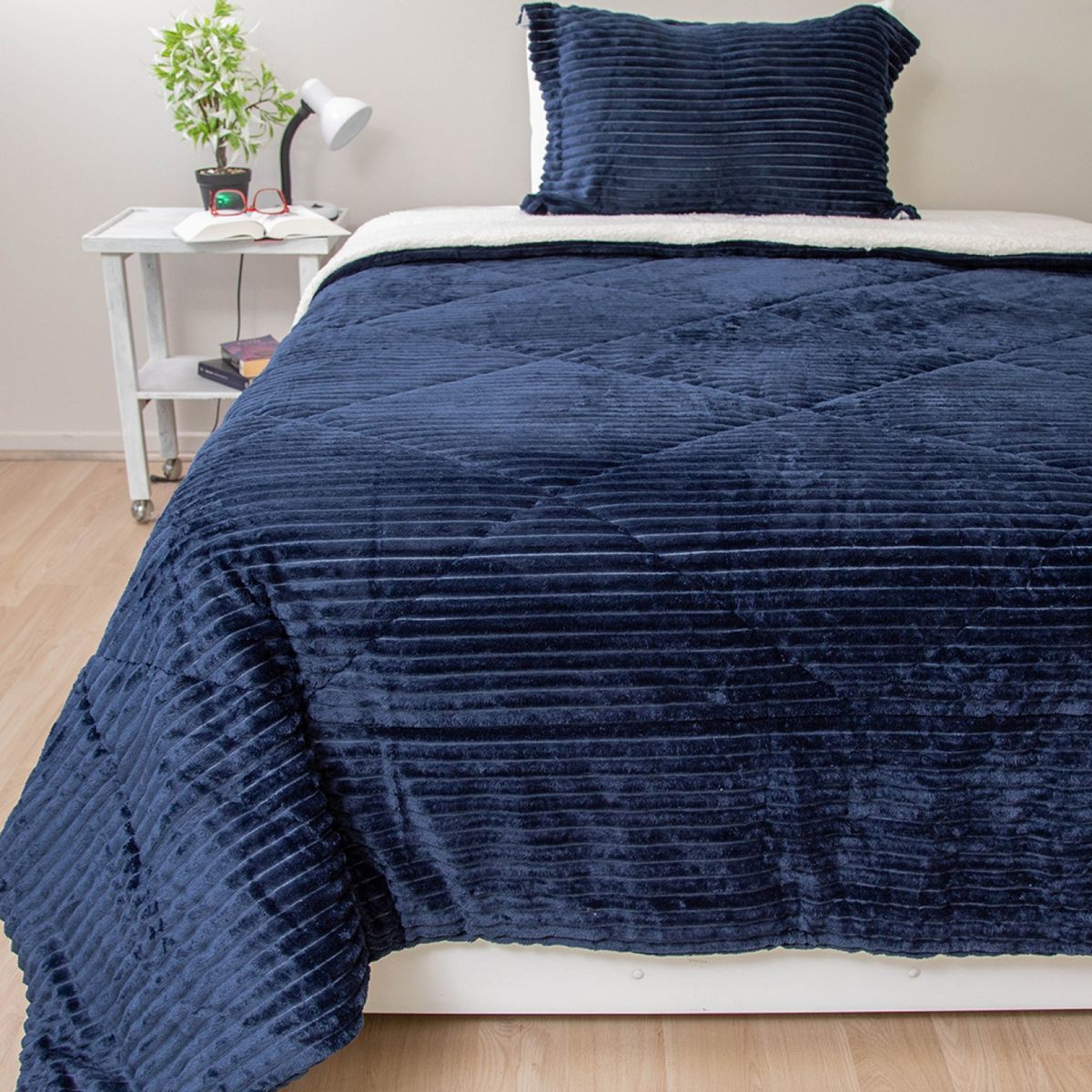 DORAL - Cubrecama Sherpa Cotelón Doral