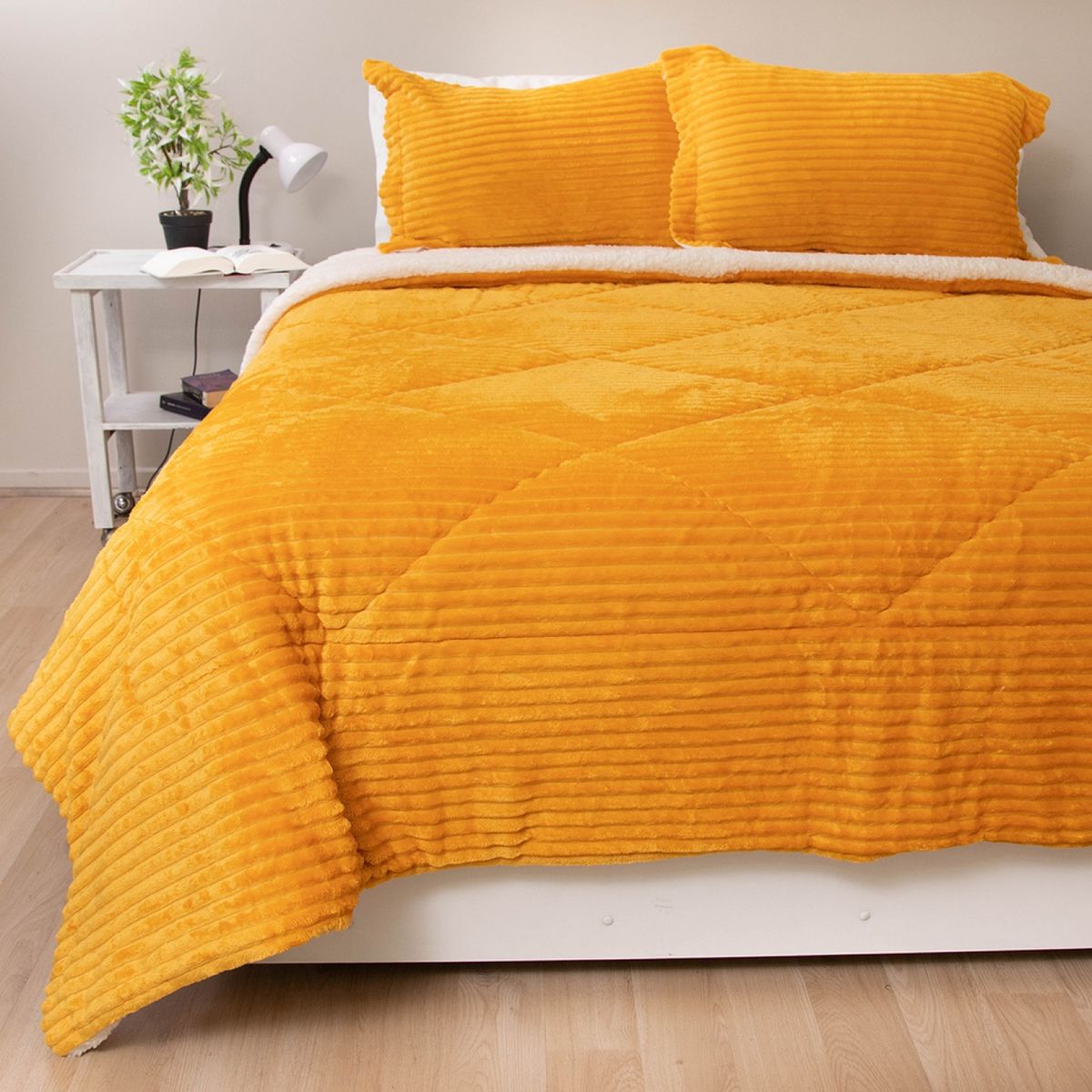 DORAL - Cubrecama Sherpa Cotelón Doral