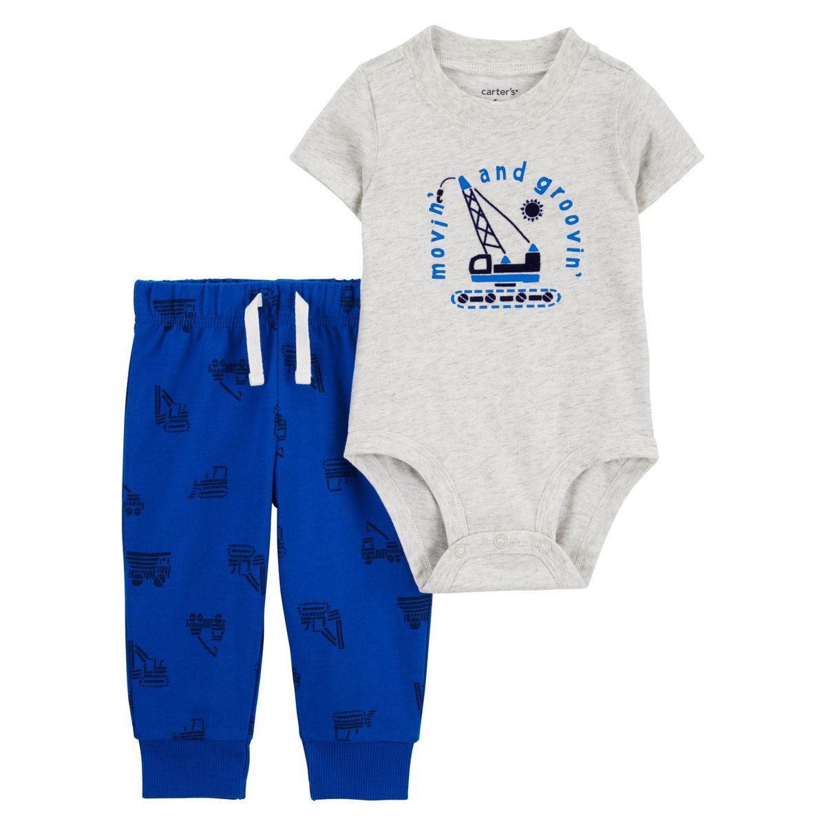 CARTER'S - Conjunto 2 Piezas Body y Pantalon Buzo Bebé Niño Carter's