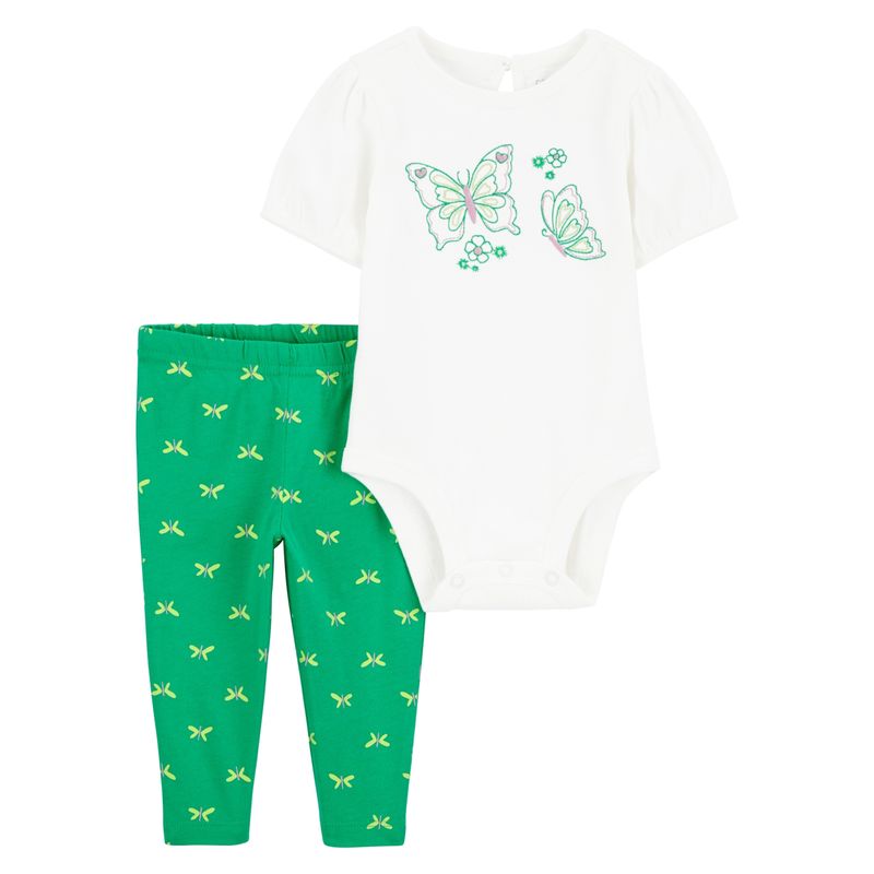 CARTER'S - Conjunto 2 Piezas Body y Calza Bebé Niña Carter's