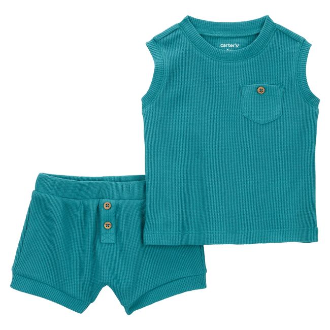 CARTER'S - Conjunto 2 Piezas Polera y Short Bebé Niño Carter's