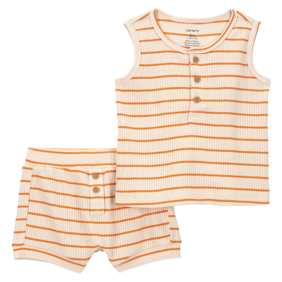 CARTER'S - Conjunto 2 Piezas Polera y Short Bebé Niño Carter's