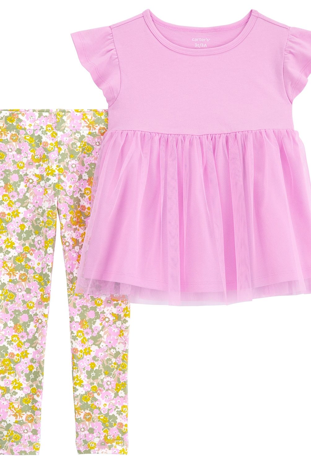 CARTER'S - Conjunto 2 Piezas Polera y Calza Bebé Niña Carter's