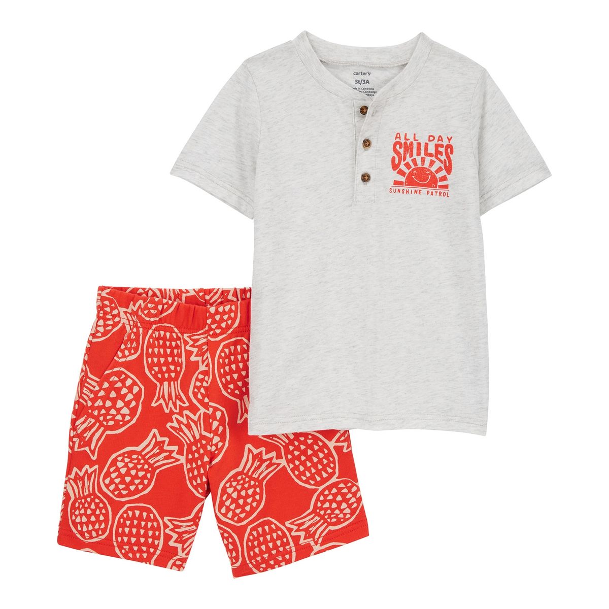 CARTER'S - Conjunto 2 Piezas Polera y Short Niño Carter's
