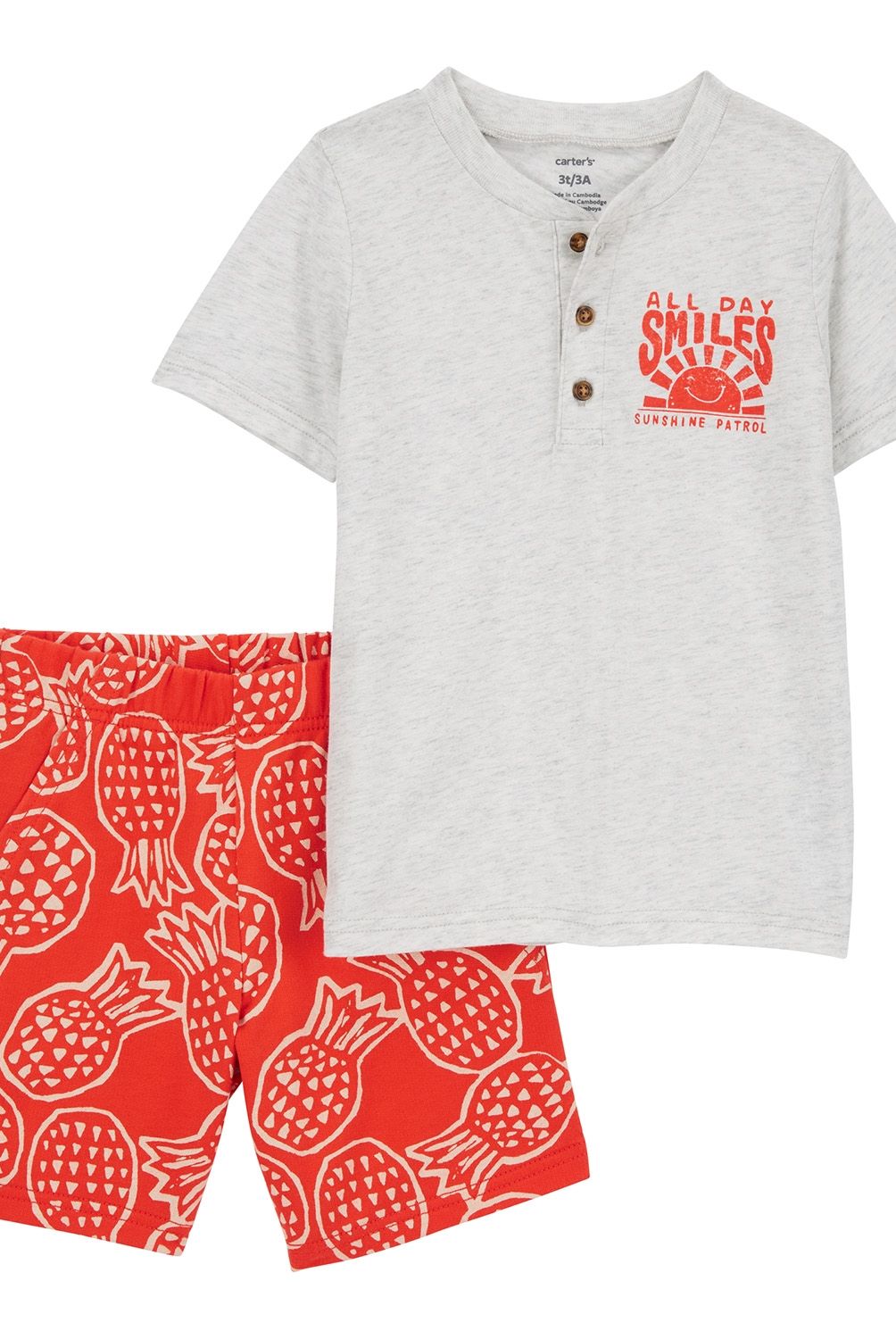 CARTER'S - Conjunto 2 Piezas Polera y Short Niño Carter's