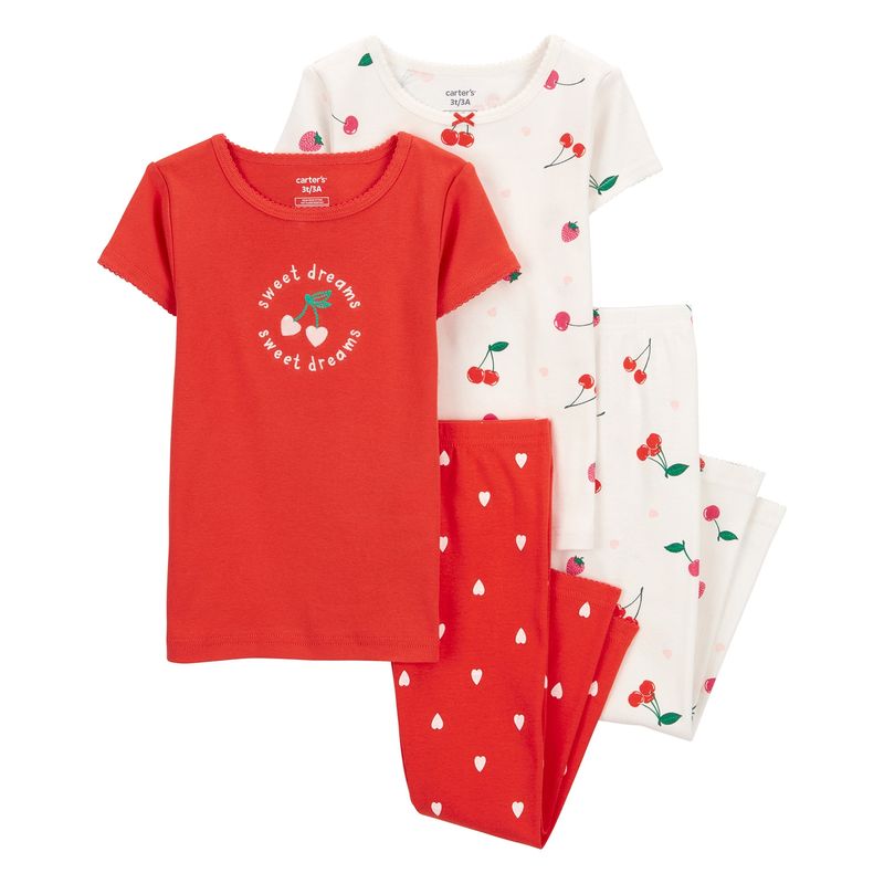 CARTER'S - Pijama 4 Piezas Niña Carter's