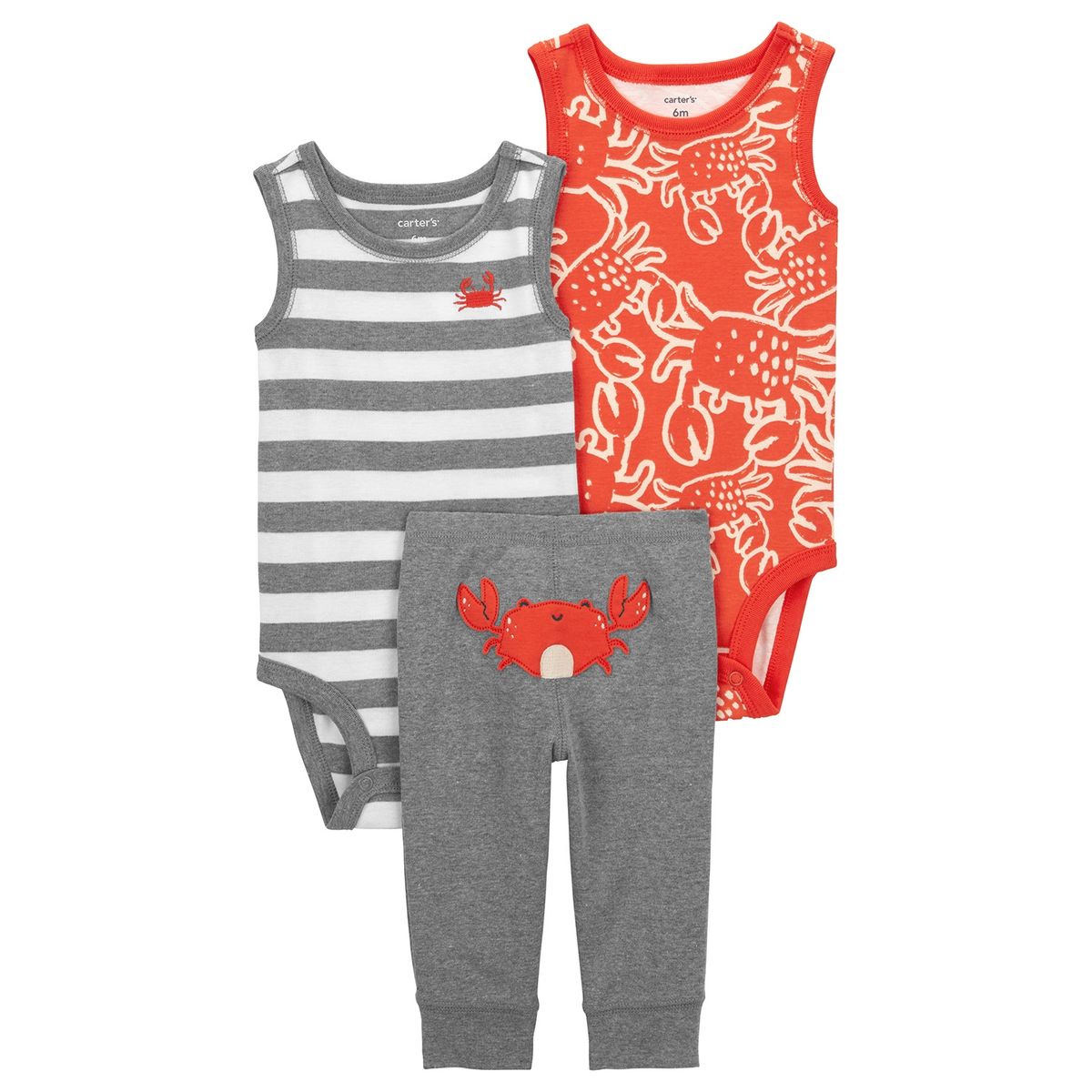 CARTER'S - Conjunto 3 Piezas Pantalón y Dos Body Bebé Niño Carter's