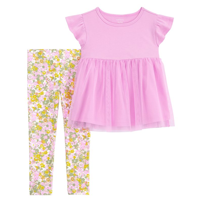 CARTER'S - Conjunto 2 Piezas Polera y Calza Niña Carter's