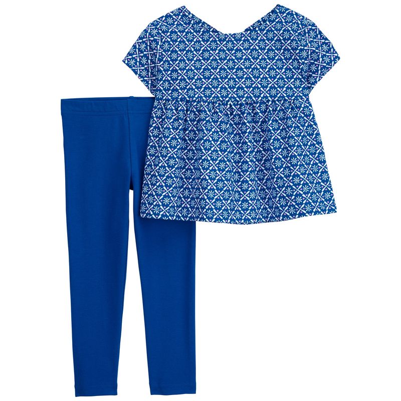 CARTER'S - Conjunto 2 Piezas Polera y Calza Bebé Niña Carter's
