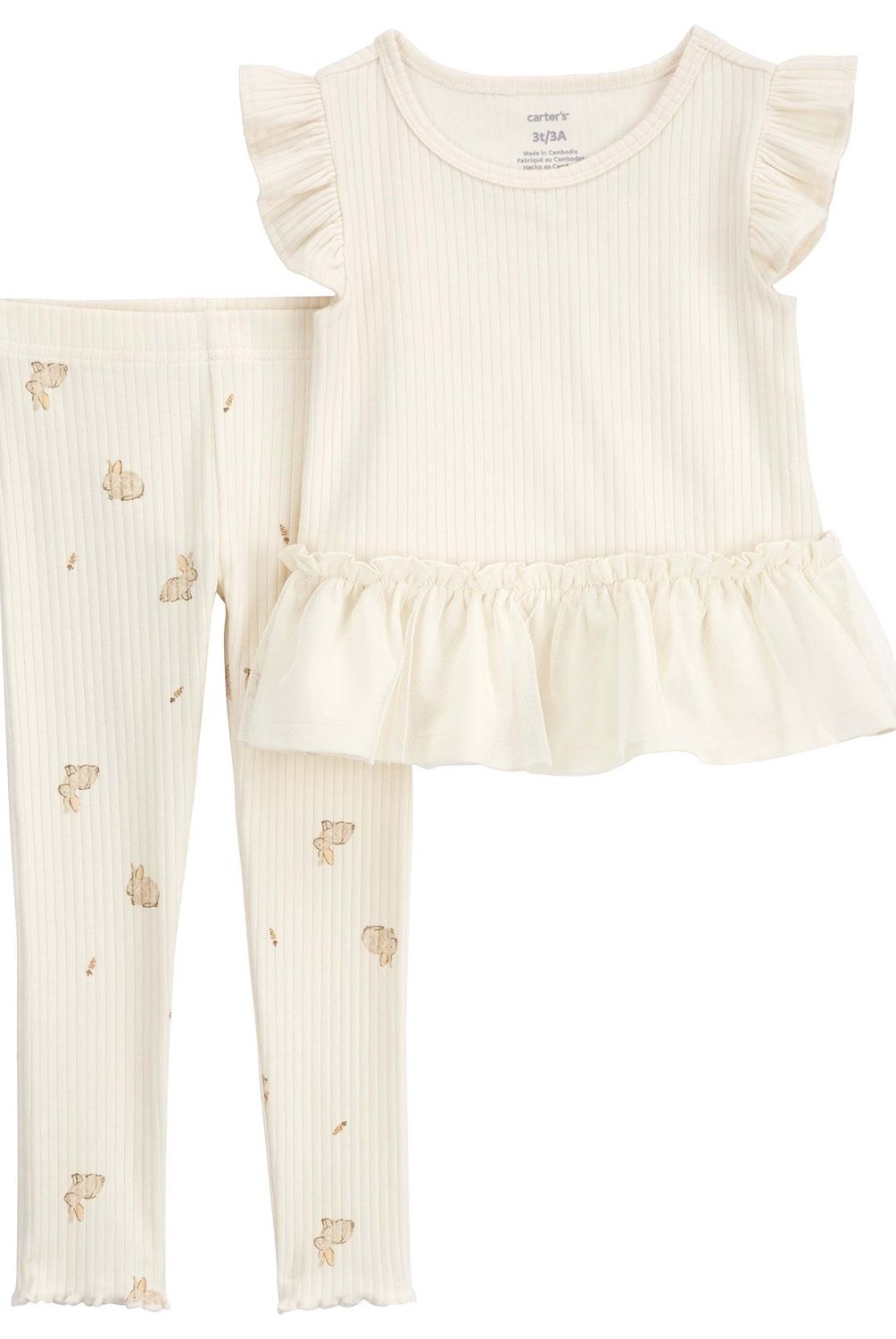 CARTER'S - Conjunto 2 Piezas Polera y Calza Bebé Niña Carter's