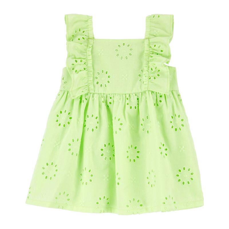 CARTER'S - Vestido Broderie con Cubre Pañal Bebé Niña Carter's