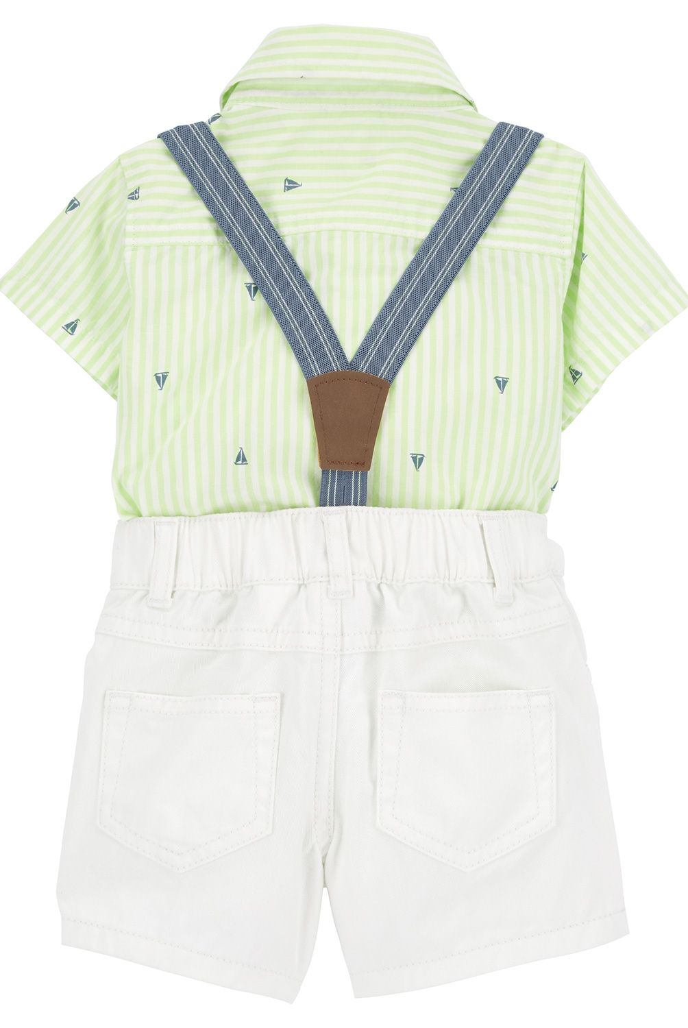 CARTER'S - Conjunto 2 Piezas Camisa y Short Con Suspensores Bebé Niño Carter's