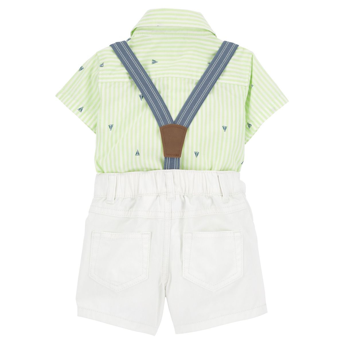 CARTER'S - Conjunto 2 Piezas Camisa y Short Con Suspensores Bebé Niño Carter's